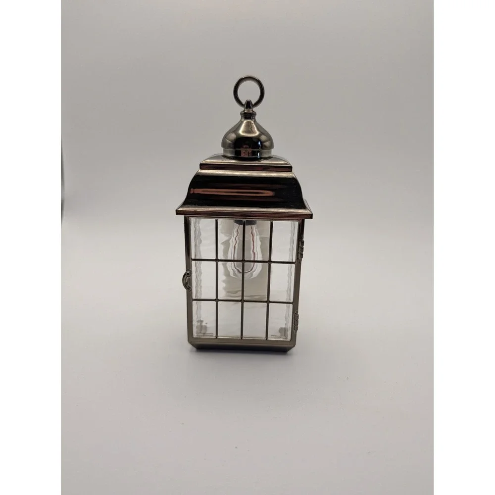 Bath & Body Works Wallflowers Lantern Nightlight Fragrance Plug Silver Works
